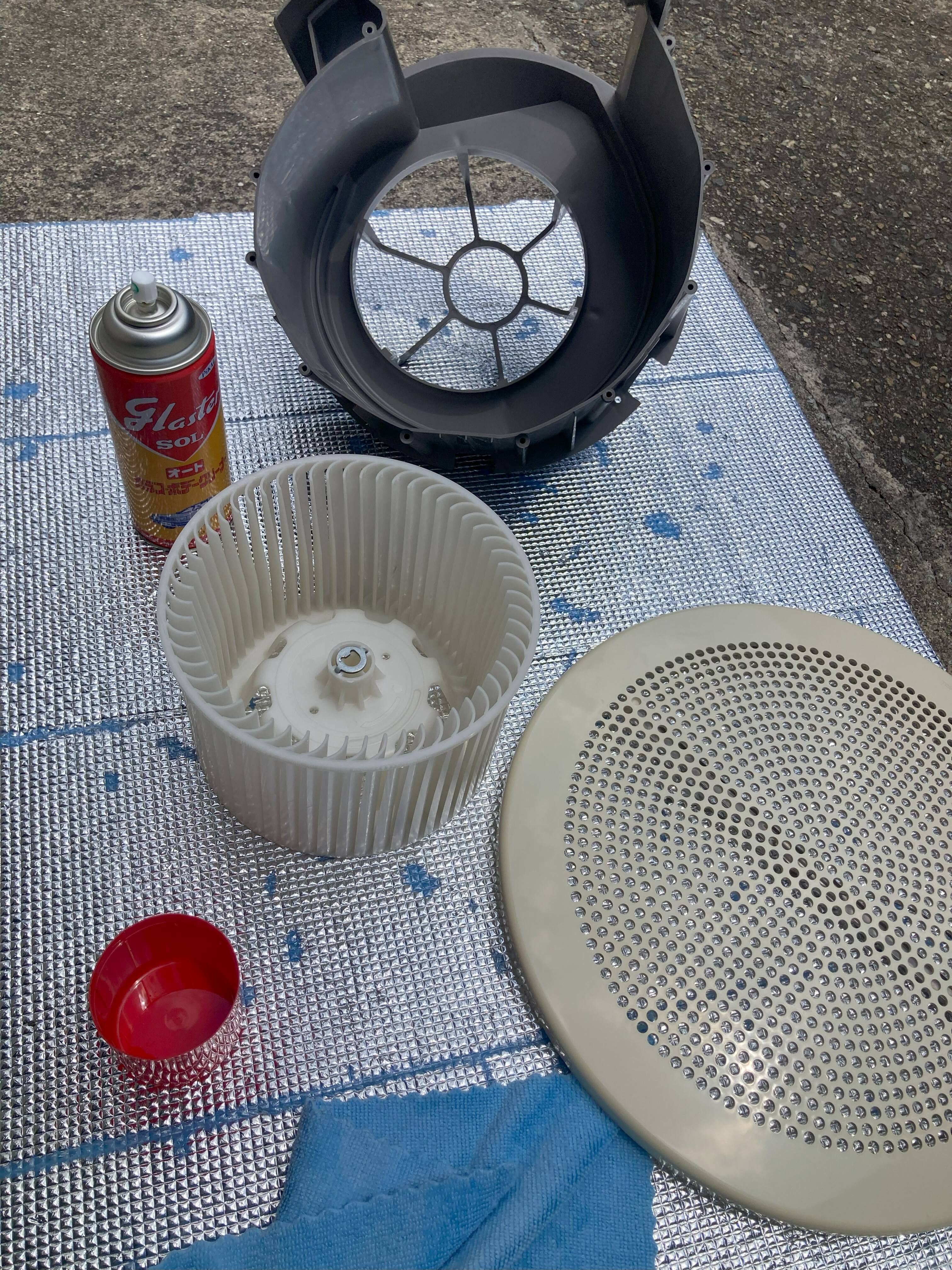 換気扇部品洗浄