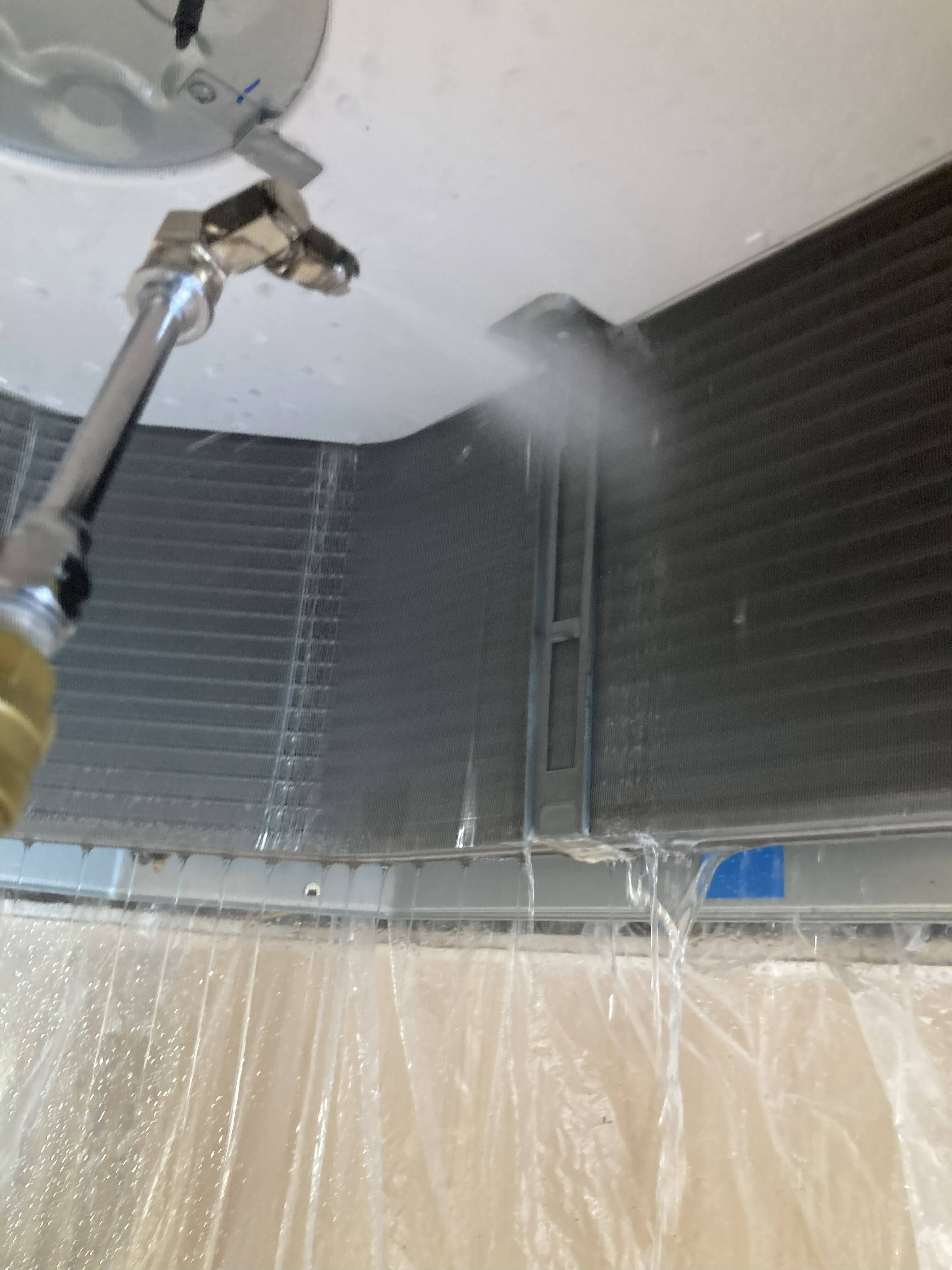 エアコン熱交換器洗浄